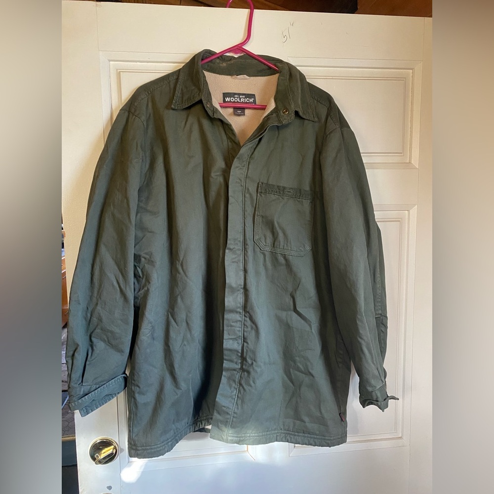 Woolrich Men's Forest Green Shirt Jacket